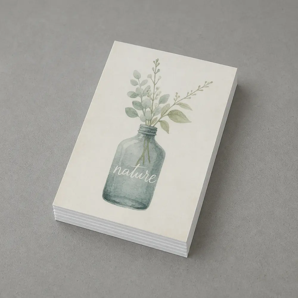 Watercolor Nature Bottle Eucalyptus Botanical Art – Postcards