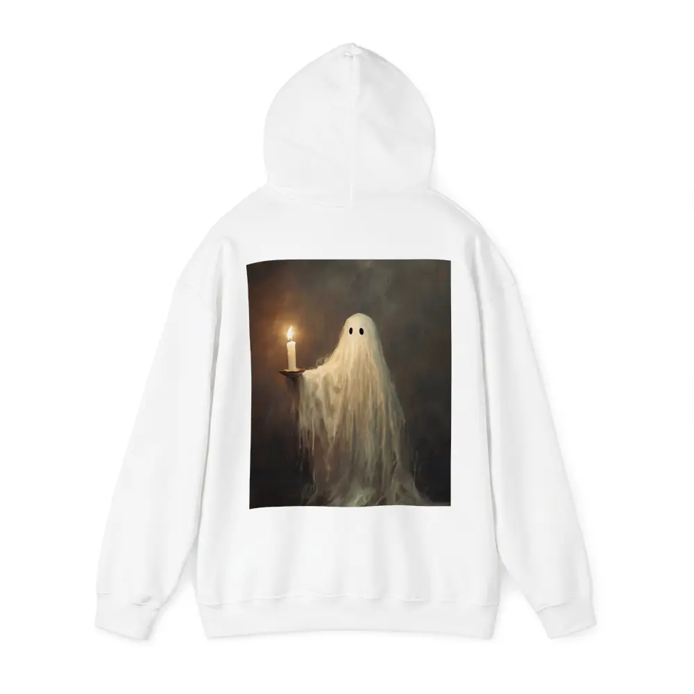 Ghost Holding Candle Oil Painting Dark – Hoodies