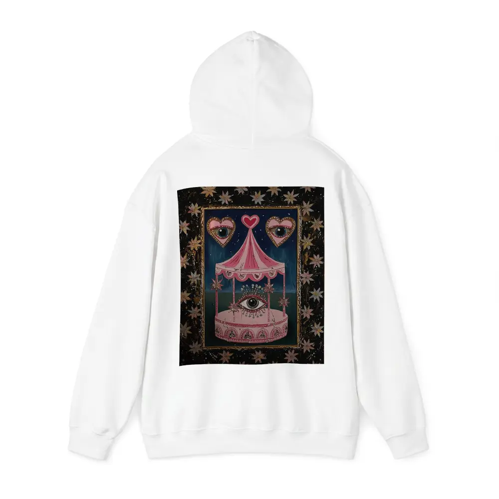Pink Carousel Eye Hearts Stars Dark – Hoodies