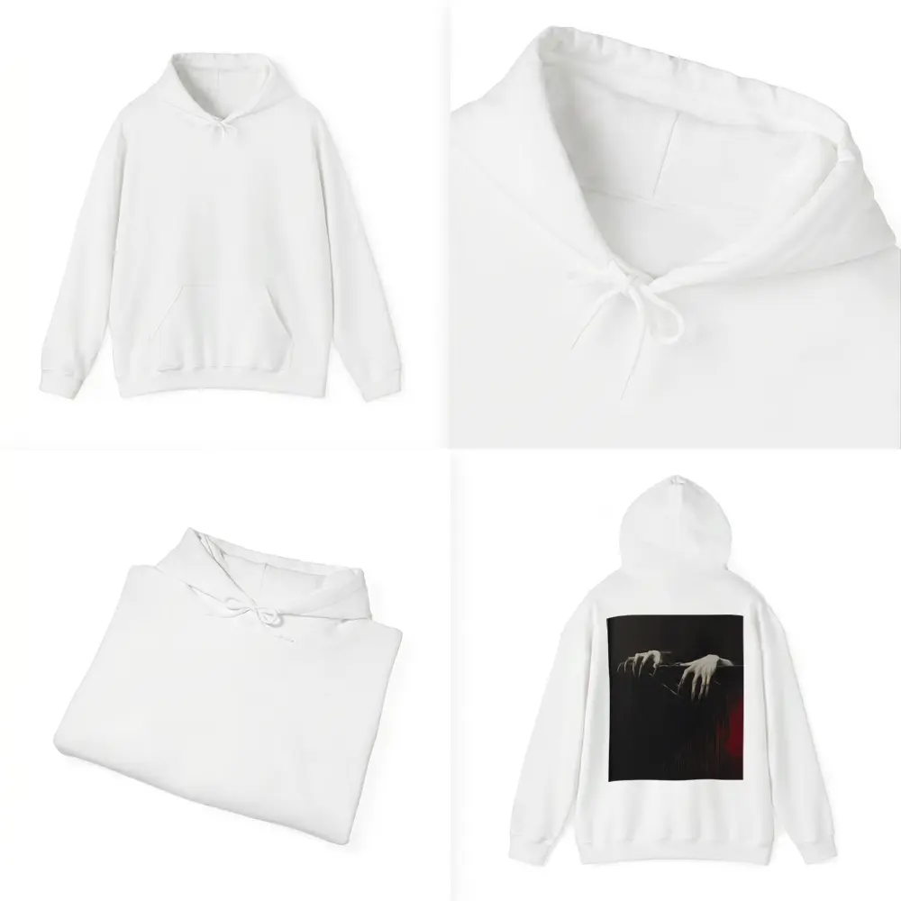 Dark Gothic Clawed Hands Over Black – Hoodies