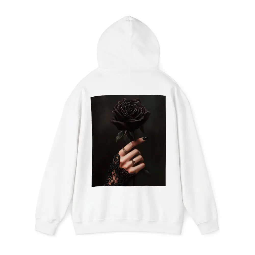 Black Rose Hand Dark Gothic Floral Art – Hoodies