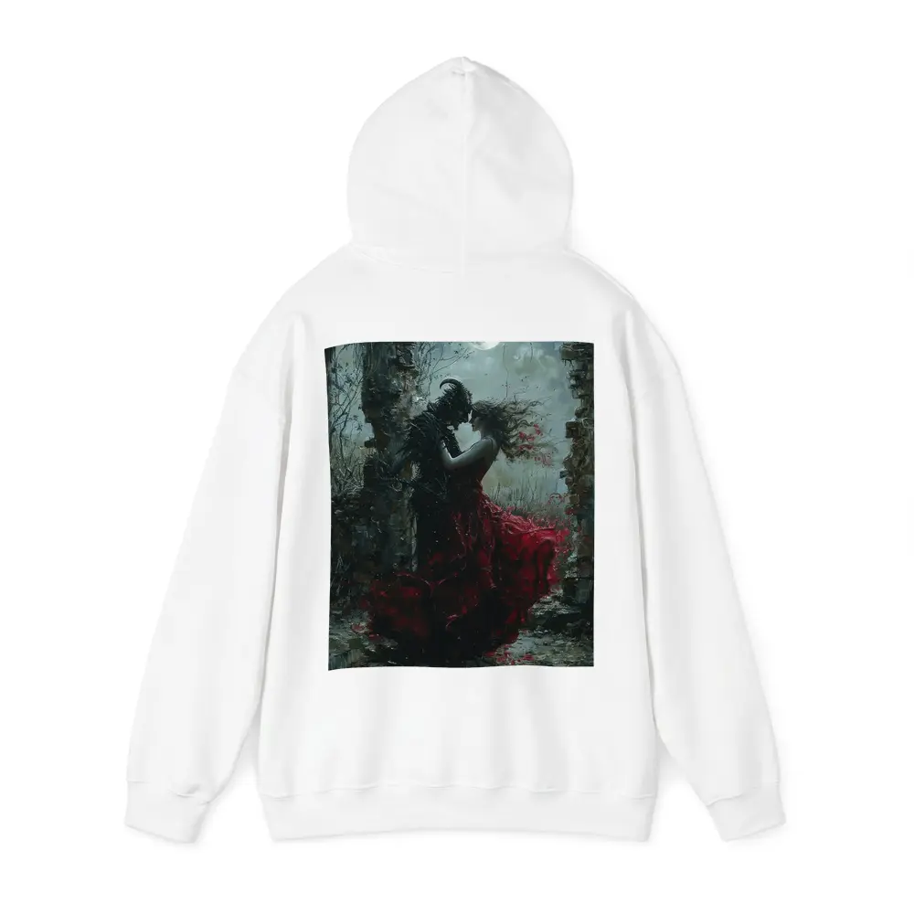 Dark Romance Demon Woman Red Dress Moonlight – Hoodies