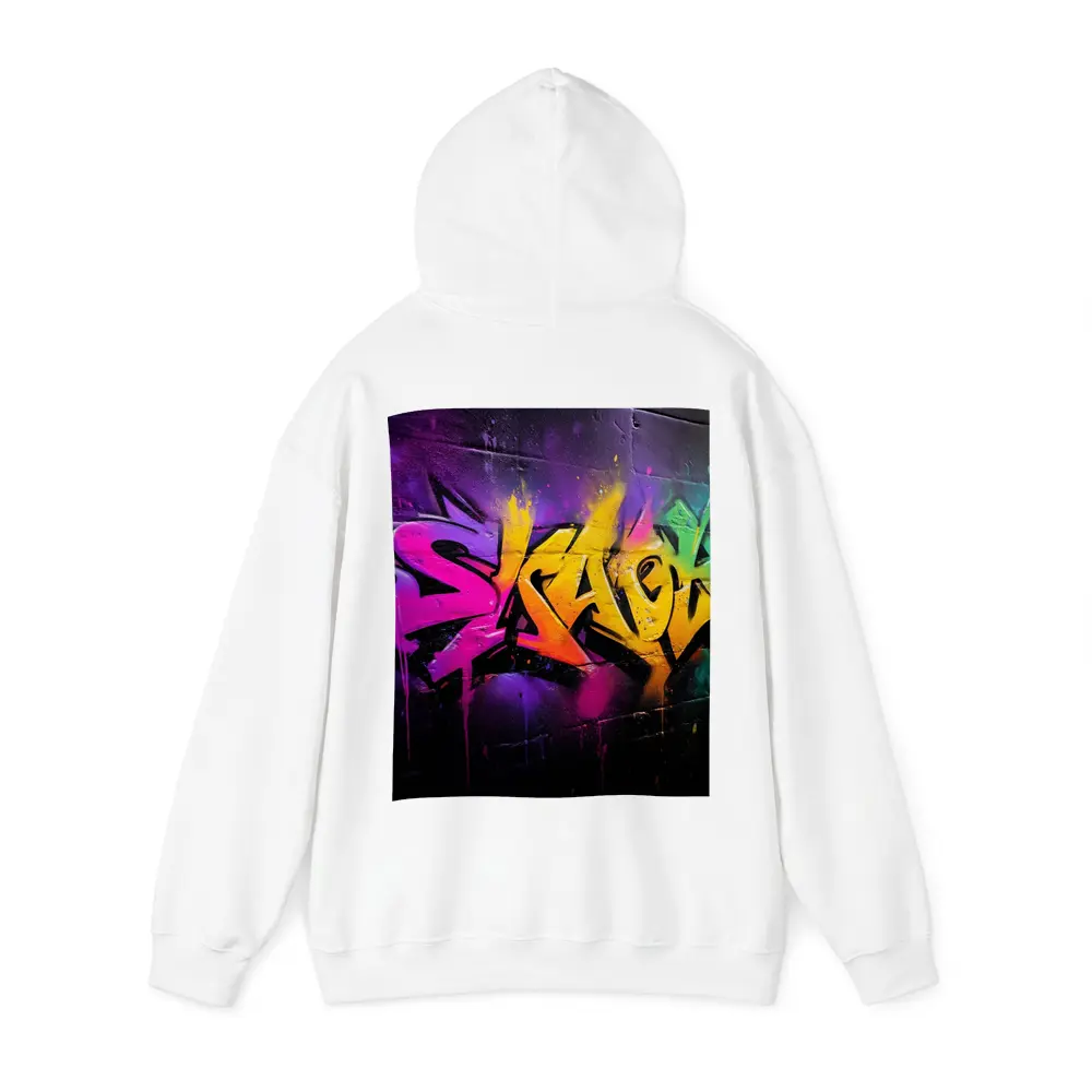 Colorful Graffiti Art Dark Brick Wall – Hoodies