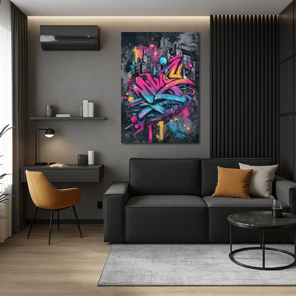 Graffiti Street Art Urban City Background – Wall Art
