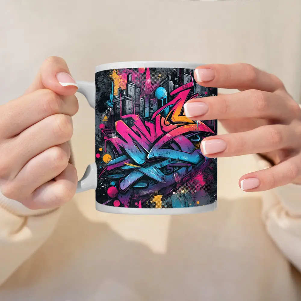 Graffiti Street Art Urban City Background – Mugs