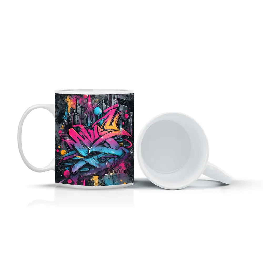Graffiti Street Art Urban City Background – Mugs