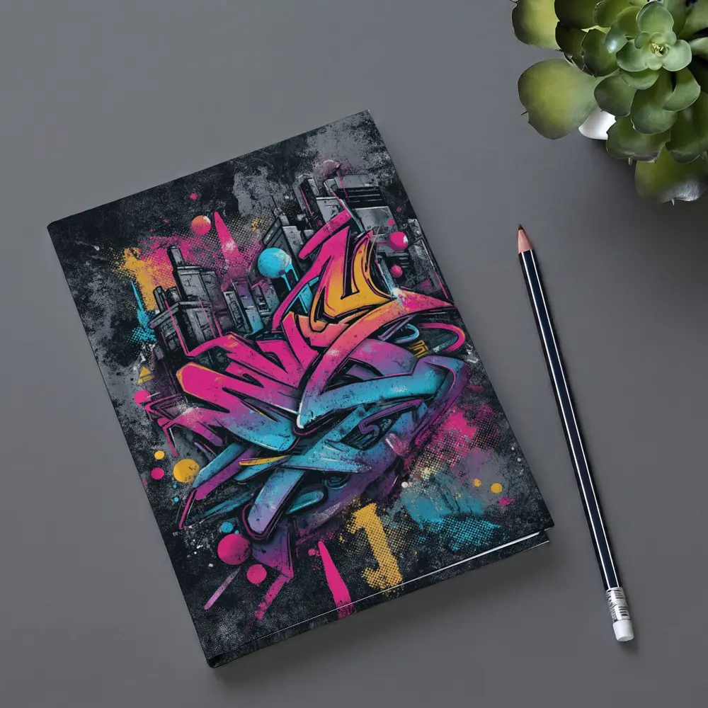 Graffiti Street Art Urban City Background – Notebooks