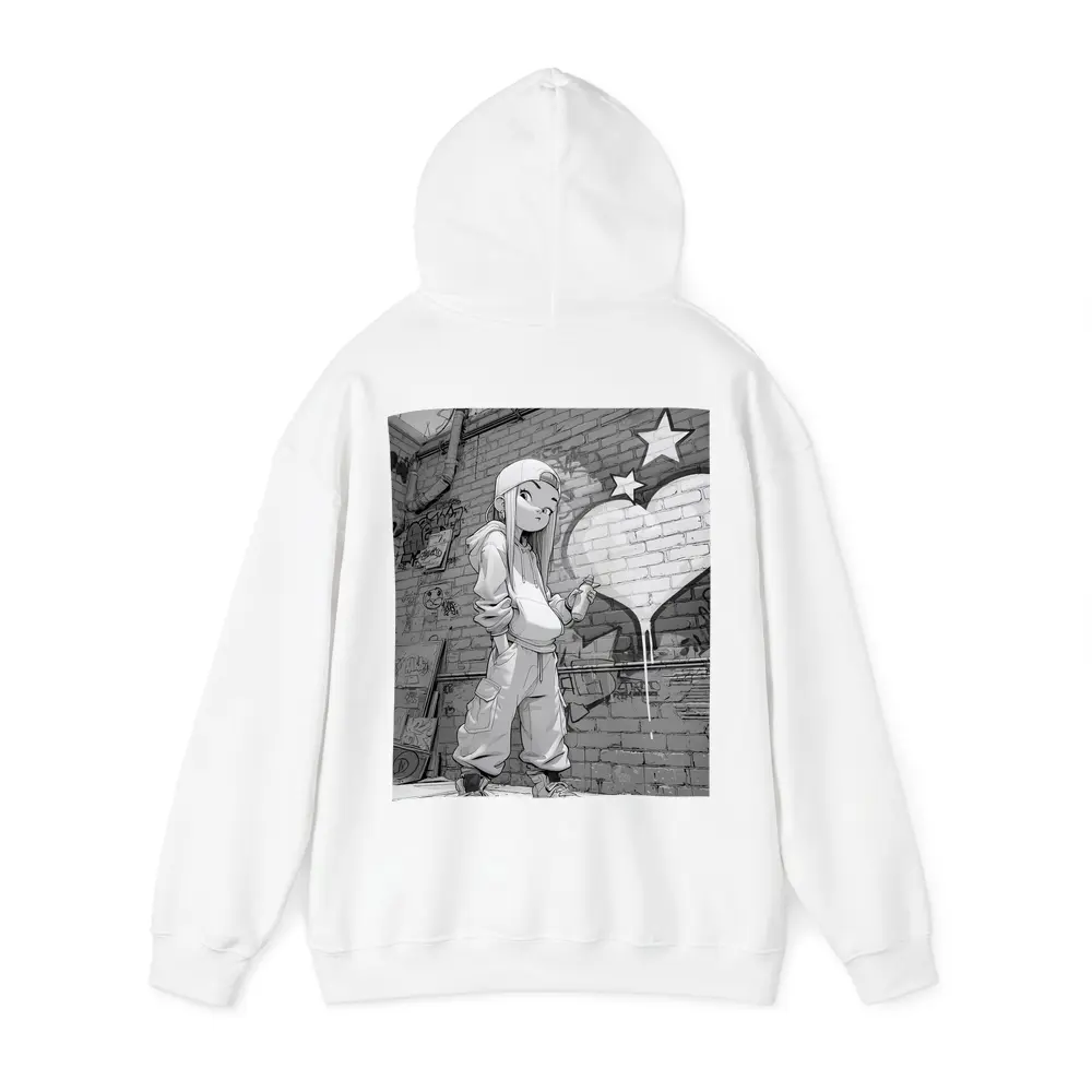 Anime Girl Graffiti Artist Urban Street Wall – Hoodies