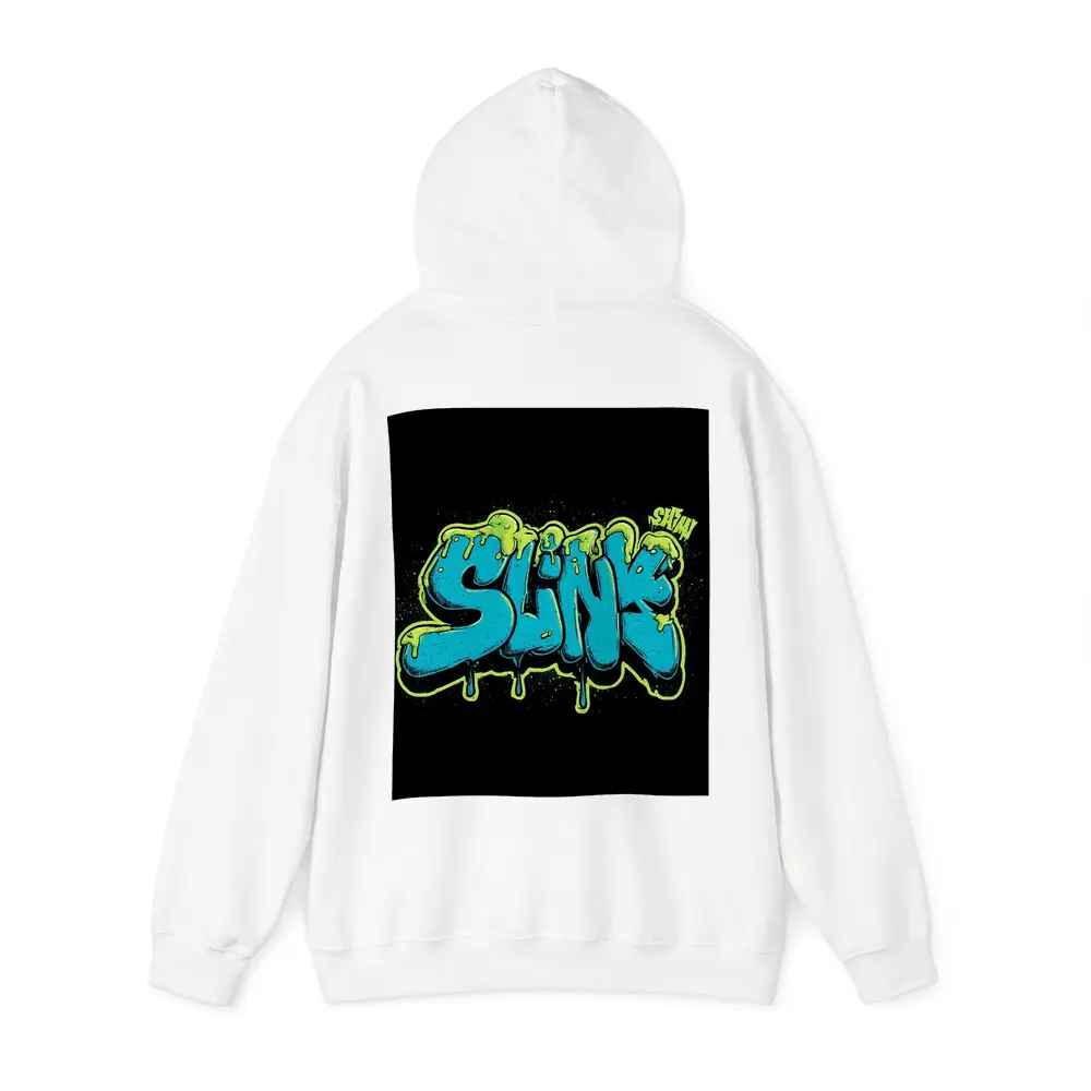 Slink Graffiti Slime Typography Black Background – Hoodies