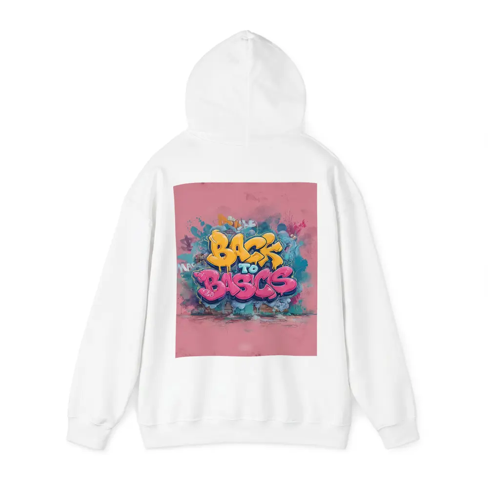 Back To Basics Graffiti Art Pink Background – Hoodies