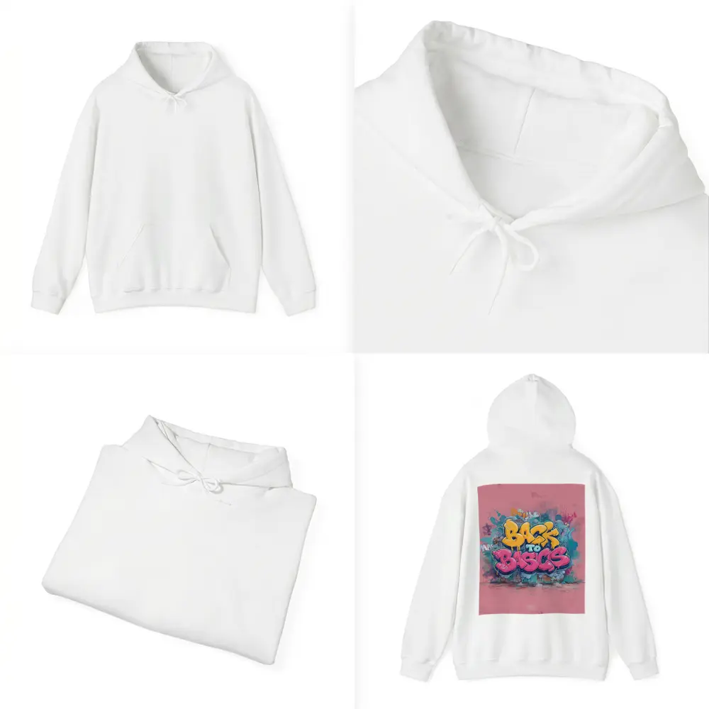 Back To Basics Graffiti Art Pink Background – Hoodies