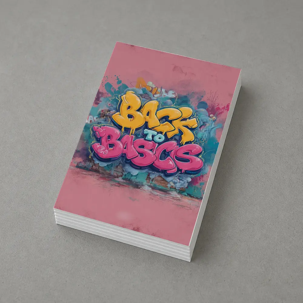 Back To Basics Graffiti Art Pink Background – Postcards