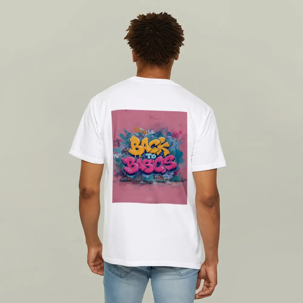 Back To Basics Graffiti Art Pink Background – T-Shirts