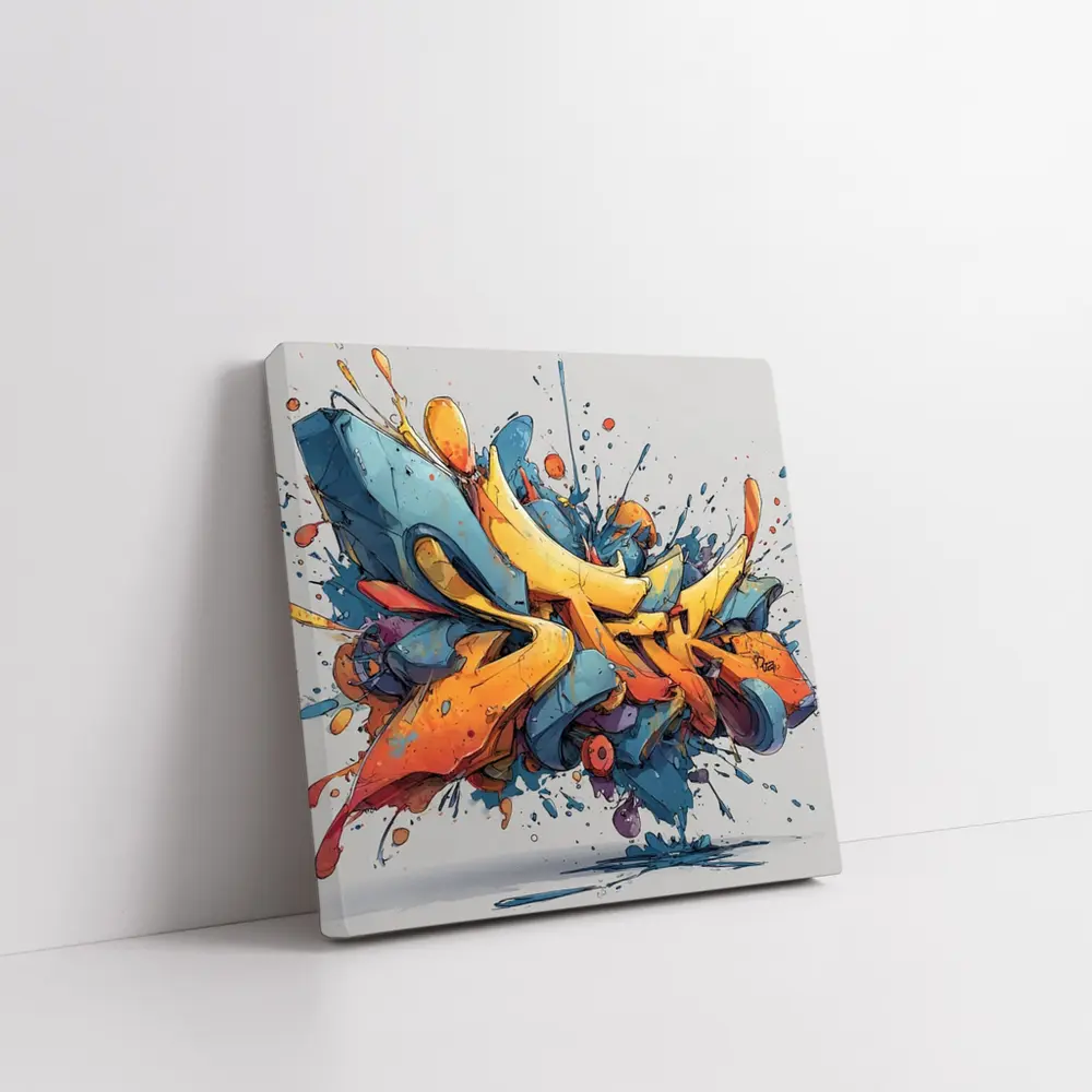 Bold Graffiti Art Exploding Paint Splatter Style – Wall Art