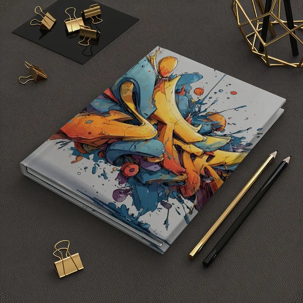 Bold Graffiti Art Exploding Paint Splatter Style – Notebooks