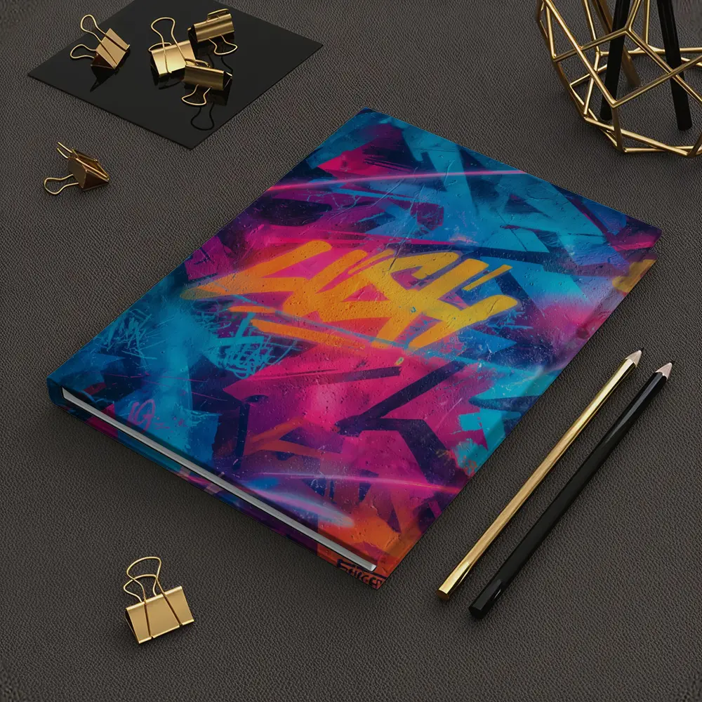 Neon Graffiti Tag Urban Street Art – Notebooks
