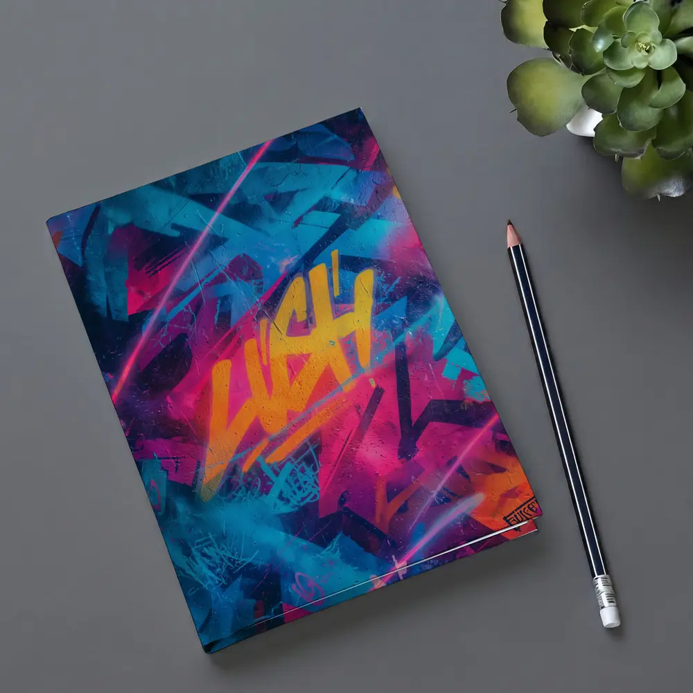 Neon Graffiti Tag Urban Street Art – Notebooks