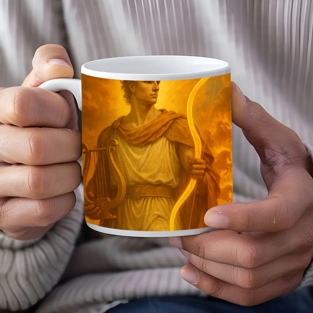 Apollo Greek God Golden Sun Art – Mugs