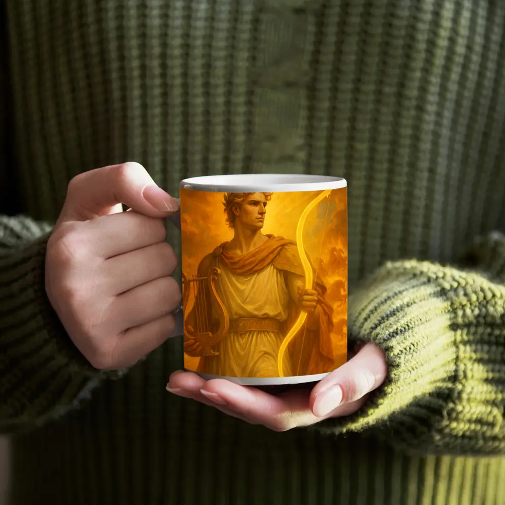 Apollo Greek God Golden Sun Art – Mugs
