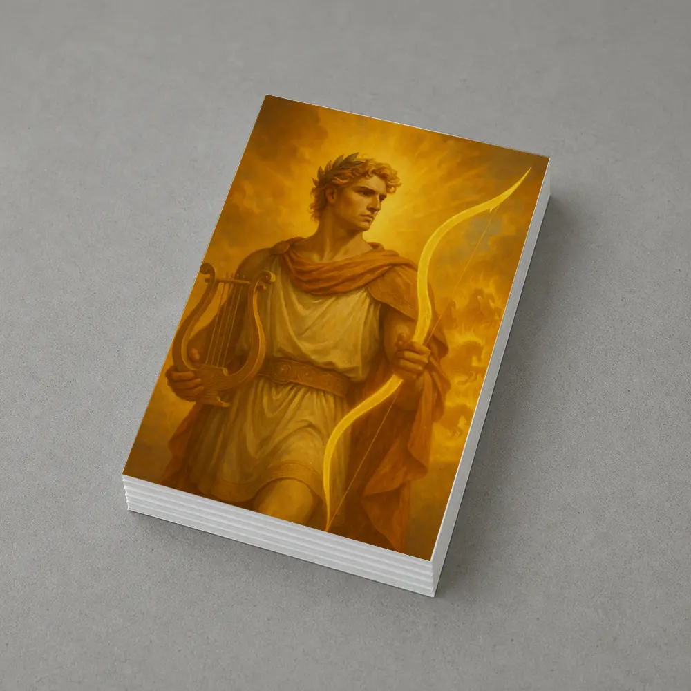 Apollo Greek God Golden Sun Art – Postcards