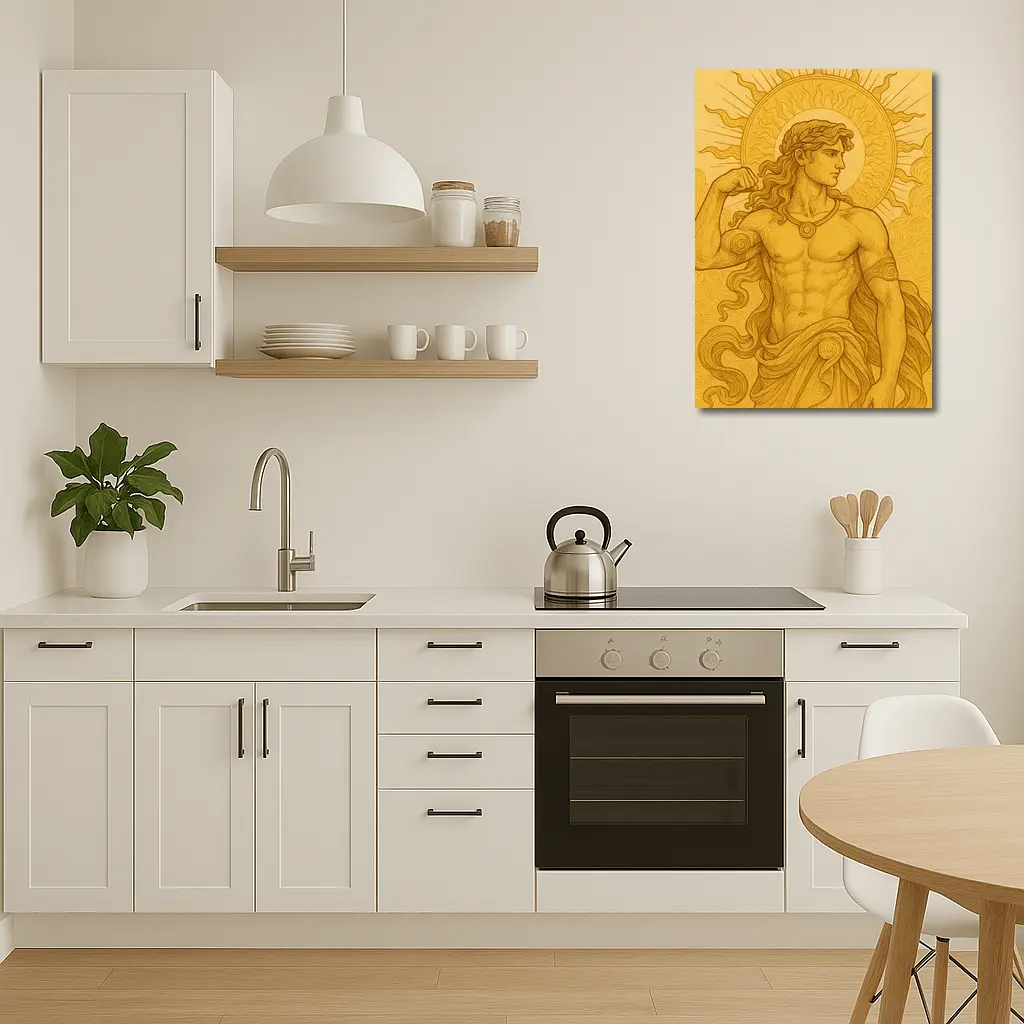 Apollo Sun God Golden Greek Mythology Art – Wall Art