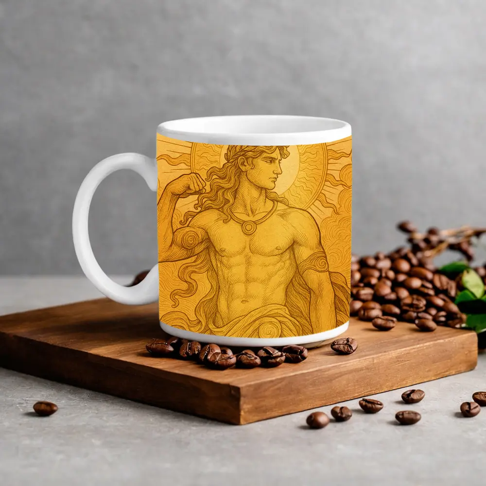 Apollo Sun God Golden Greek Mythology Art – Mugs