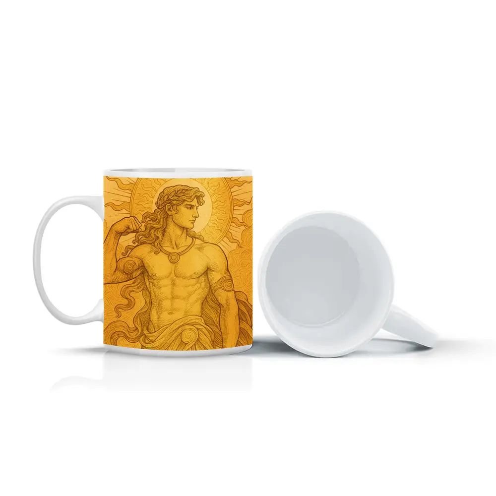Apollo Sun God Golden Greek Mythology Art – Mugs