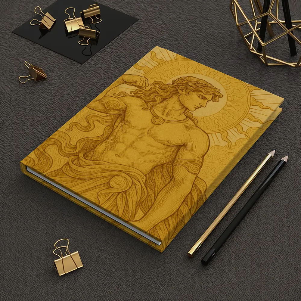 Apollo Sun God Golden Greek Mythology Art – Notebooks