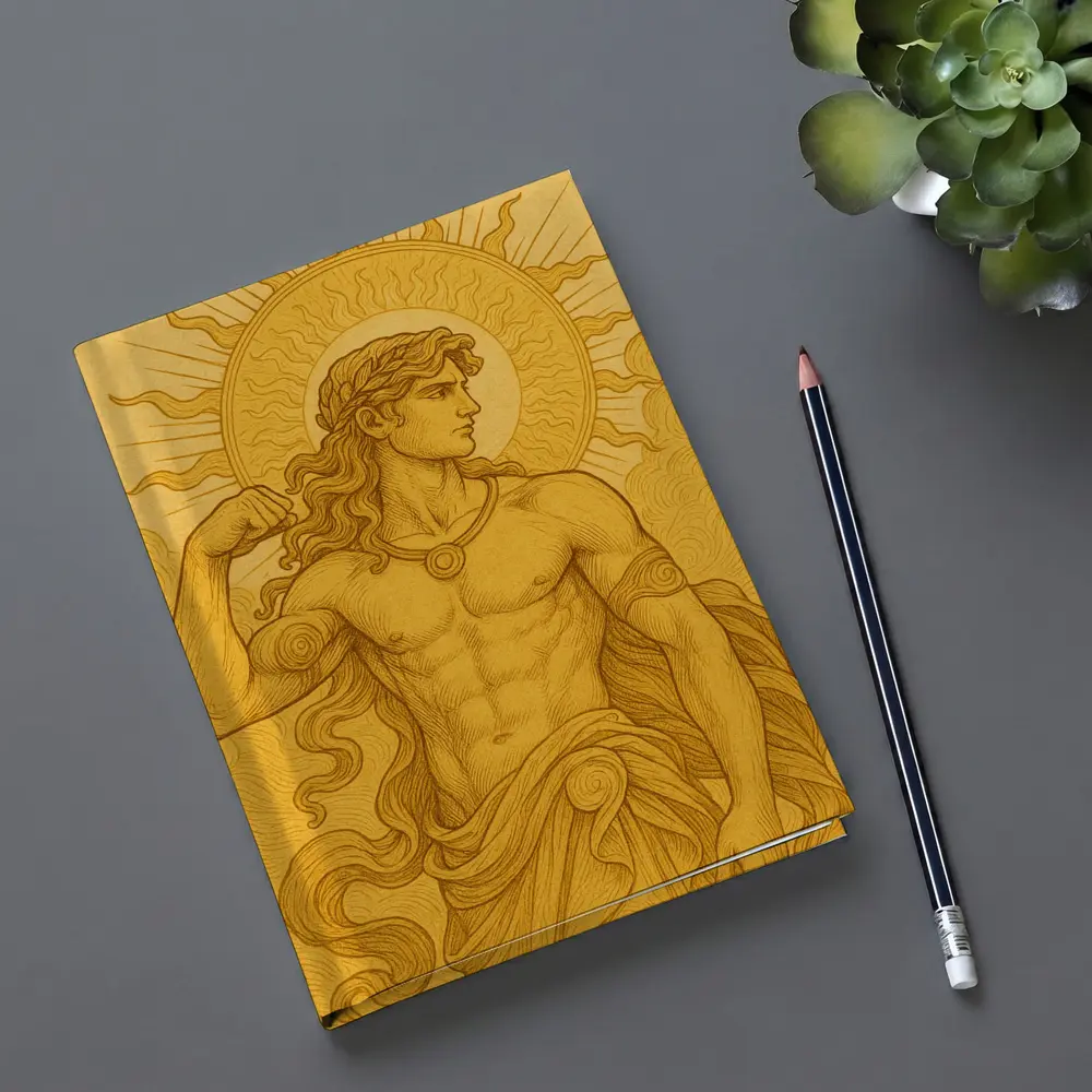Apollo Sun God Golden Greek Mythology Art – Notebooks