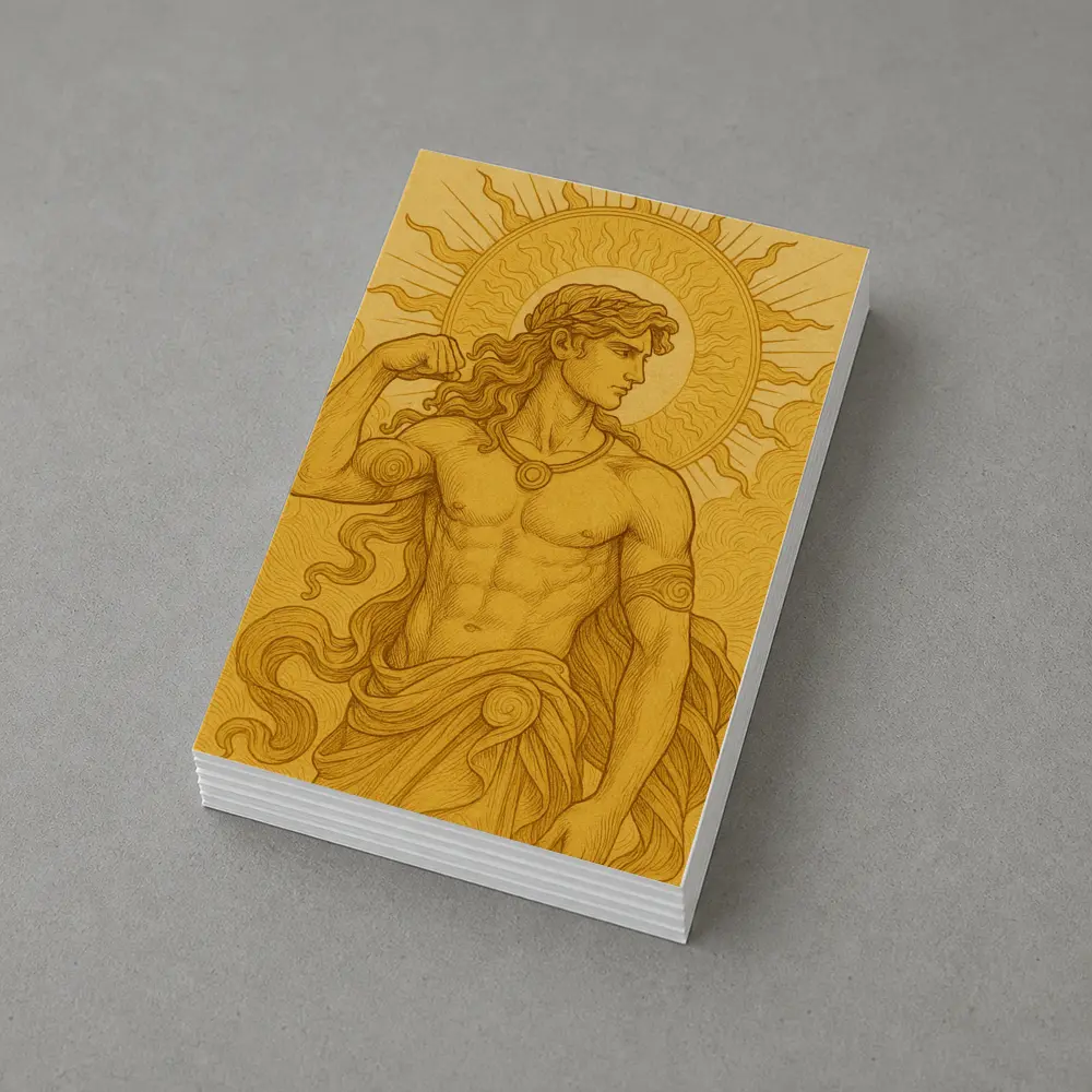 Apollo Sun God Golden Greek Mythology Art – Postcards