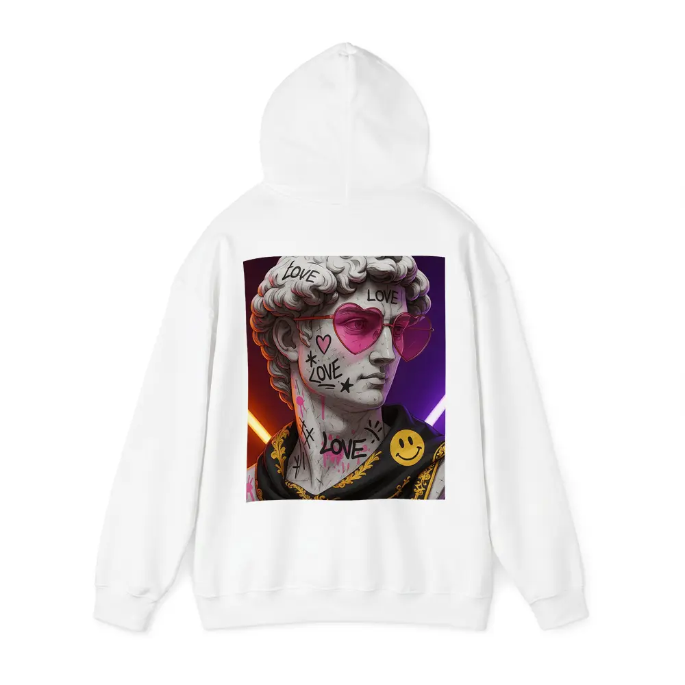 David Bust Graffiti Love Neon Pop Art – Hoodies