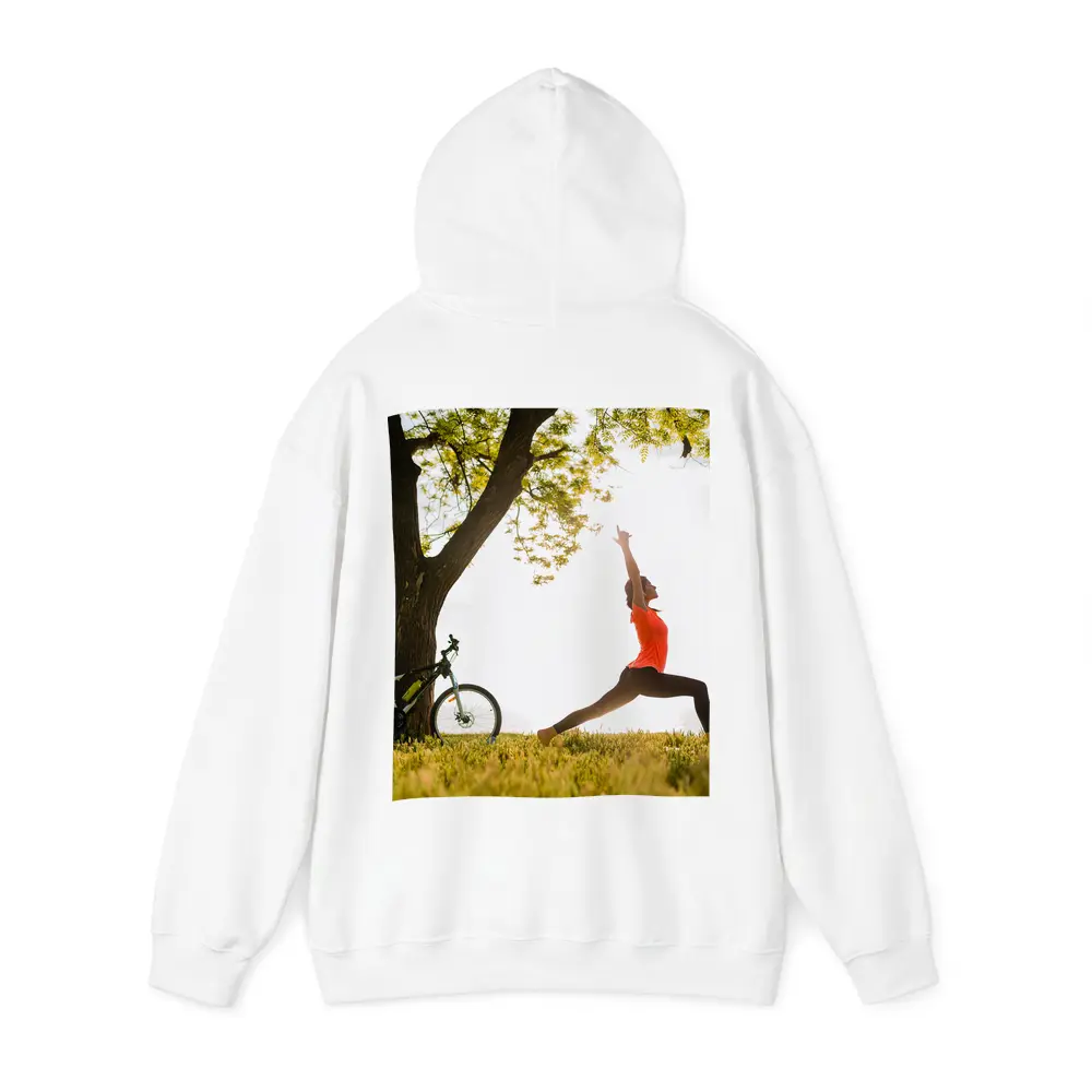 Woman Yoga Pose Outdoor Tree Sunrise – Hoodies