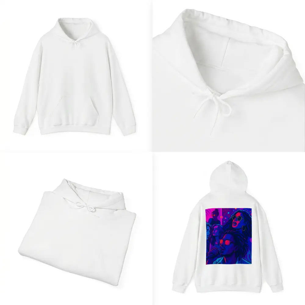 Neon Music Party Night Pop Art – Hoodies