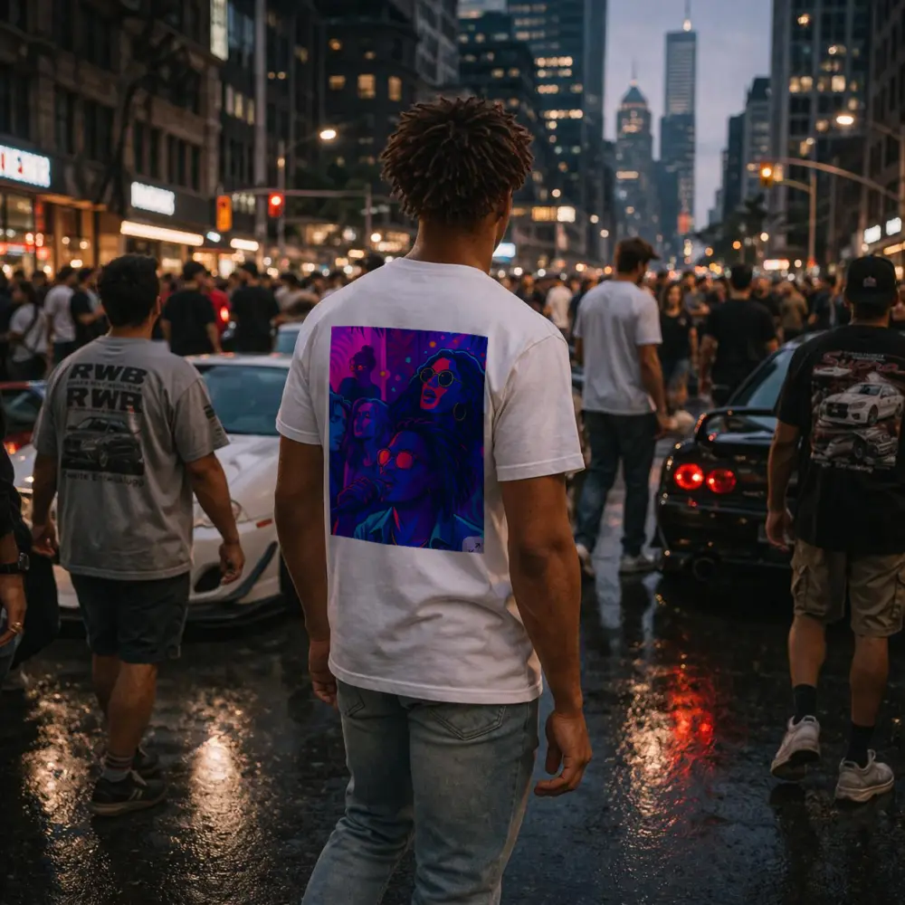 Neon Music Party Night Pop Art – T-Shirts