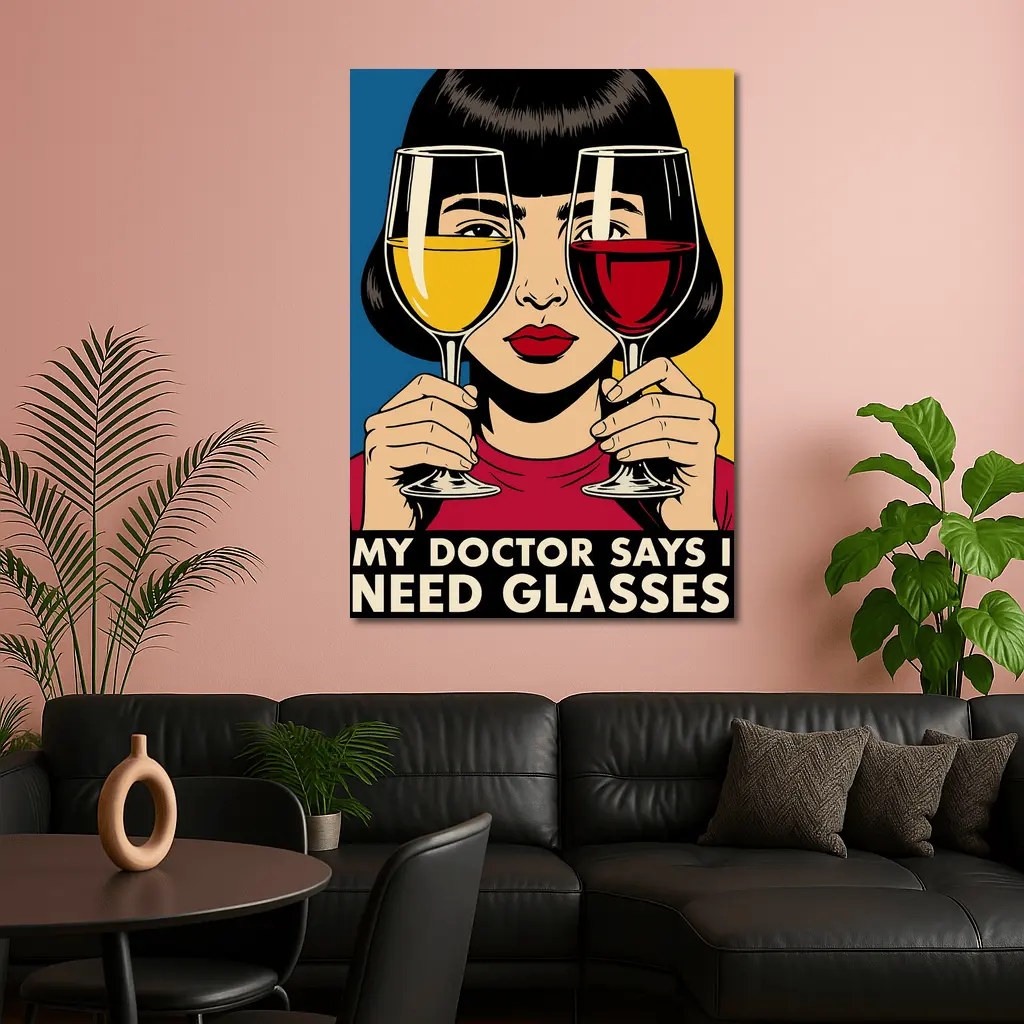 My Doctor Says I Need Glasses Pop Art – Wall Art