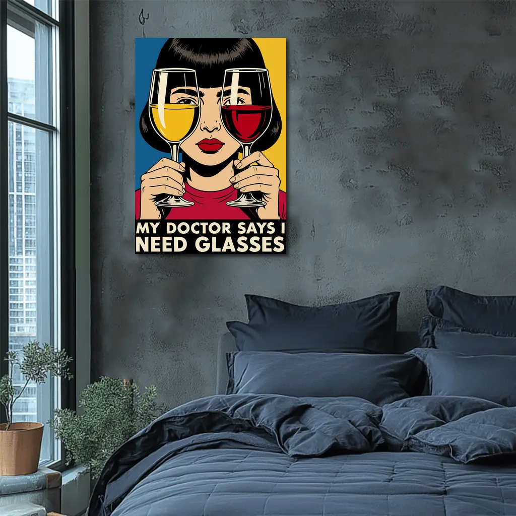 My Doctor Says I Need Glasses Pop Art – Wall Art