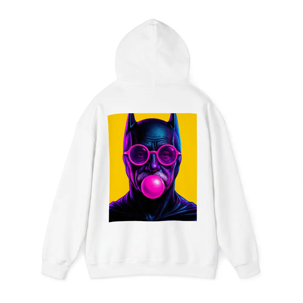 Batman Old Man Blowing Bubble Gum Yellow – Hoodies
