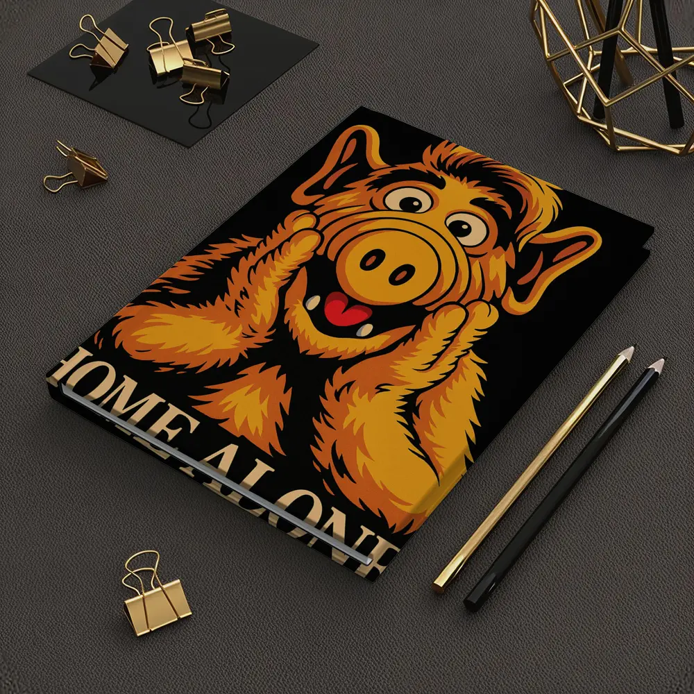 ALF Home Alone Funny Retro Black Art – Notebooks