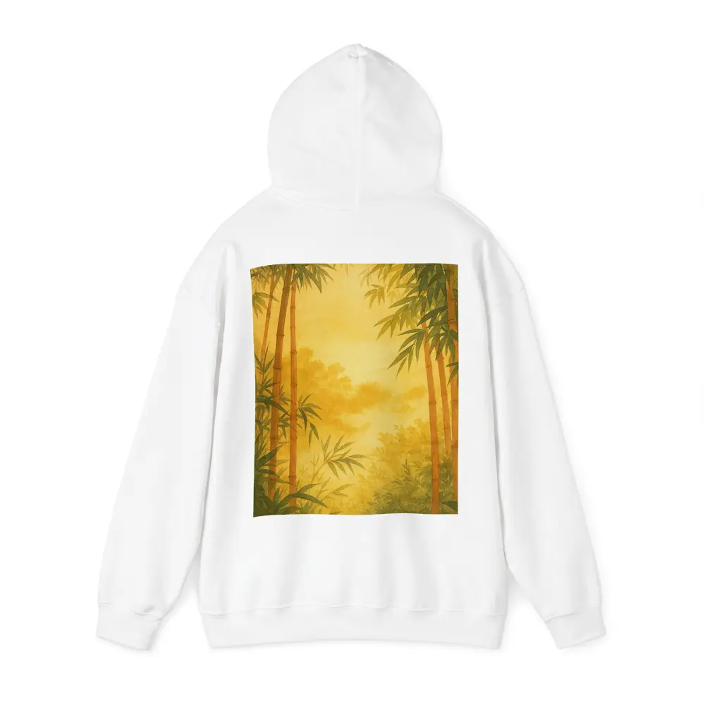 Golden Bamboo Forest Watercolor Japanese Art – Hoodies