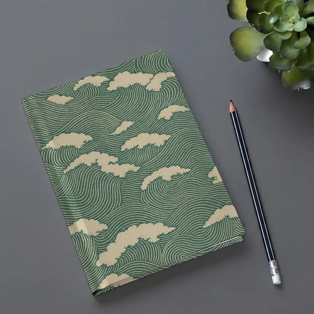 Japanese Minimal Waves and Clouds Pattern – Notebooks