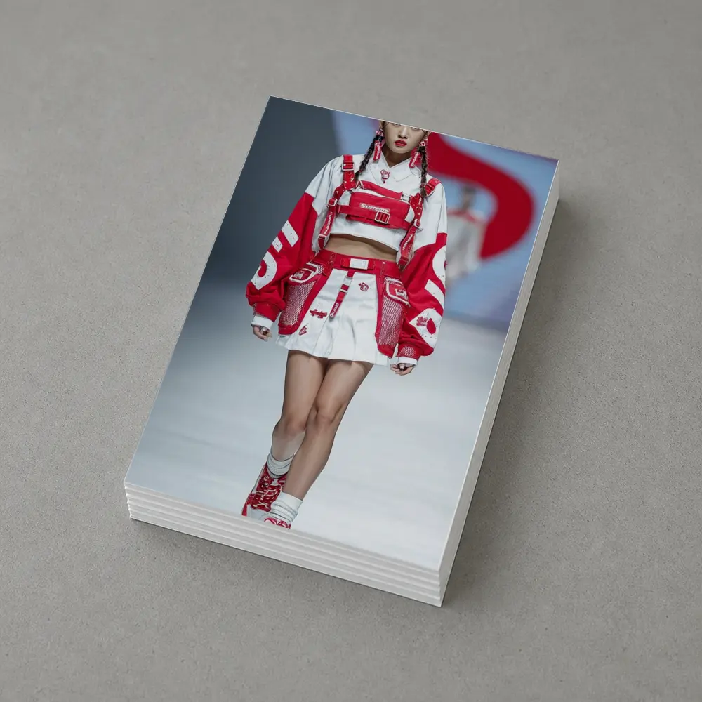 Red White Streetwear Fashion Model Runway – Postcards