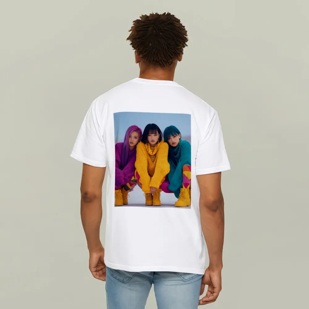 Three K-Pop Girls Colorful Sweaters Winter – T-Shirts