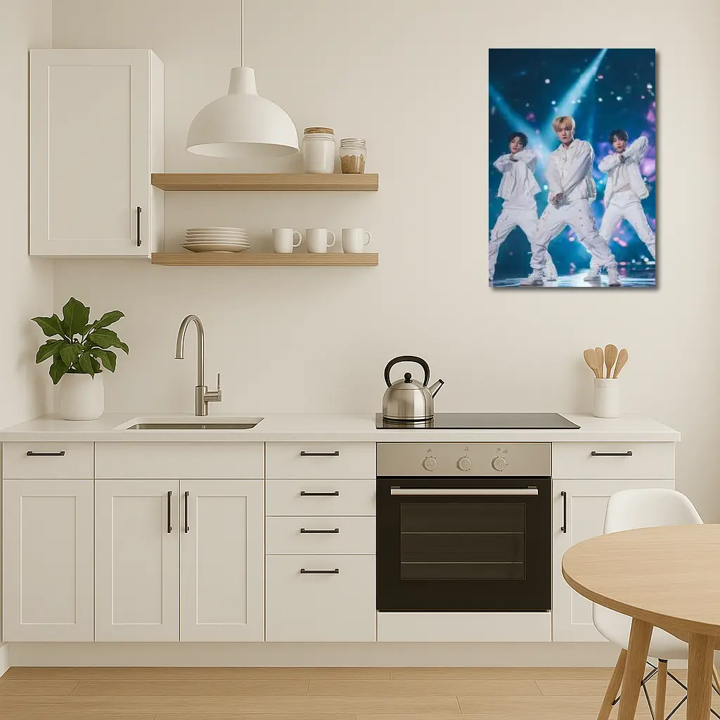 K-Pop Boy Group Dancing On Stage – Wall Art