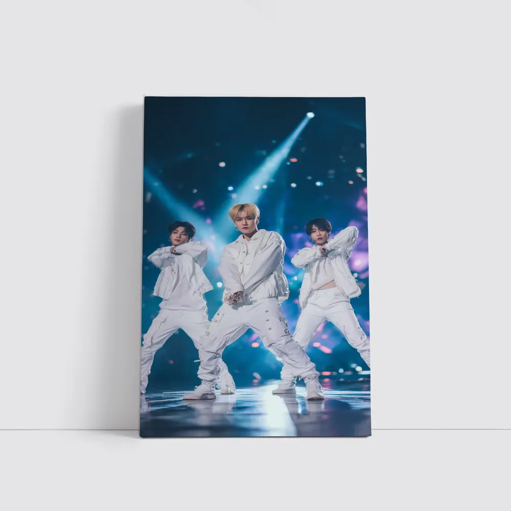 K-Pop Boy Group Dancing On Stage – Wall Art