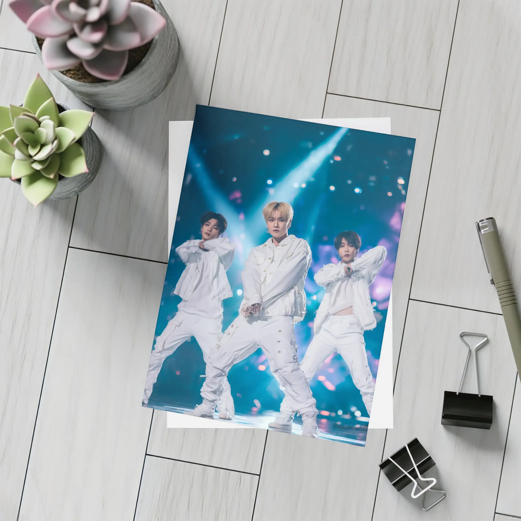K-Pop Boy Group Dancing On Stage – Postcards