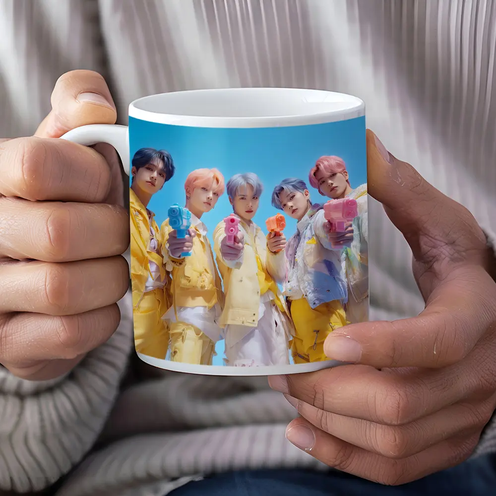 K-Pop Group Yellow Outfits Blue Sky – Mugs