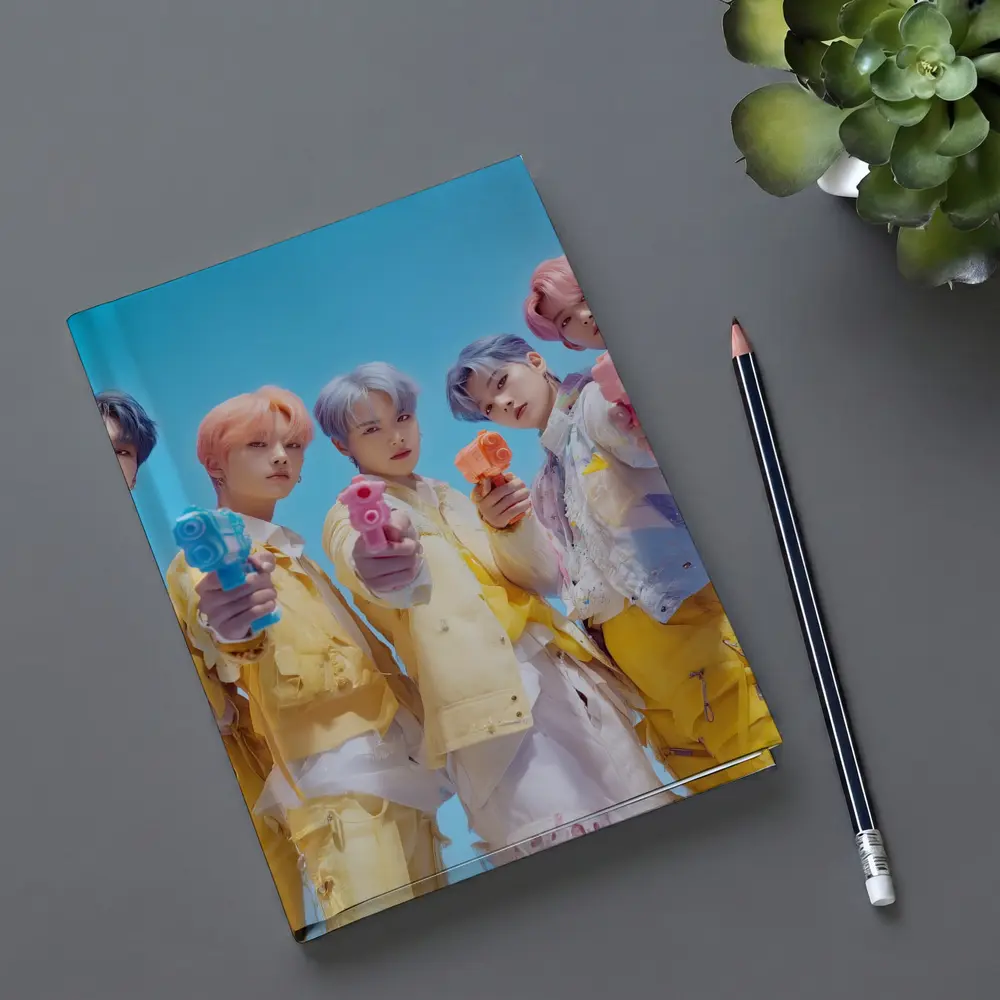 K-Pop Group Yellow Outfits Blue Sky – Notebooks