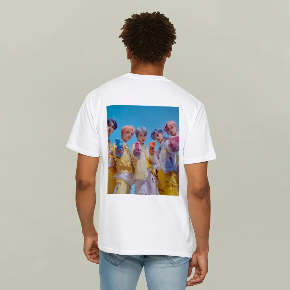 K-Pop Group Yellow Outfits Blue Sky – T-Shirts