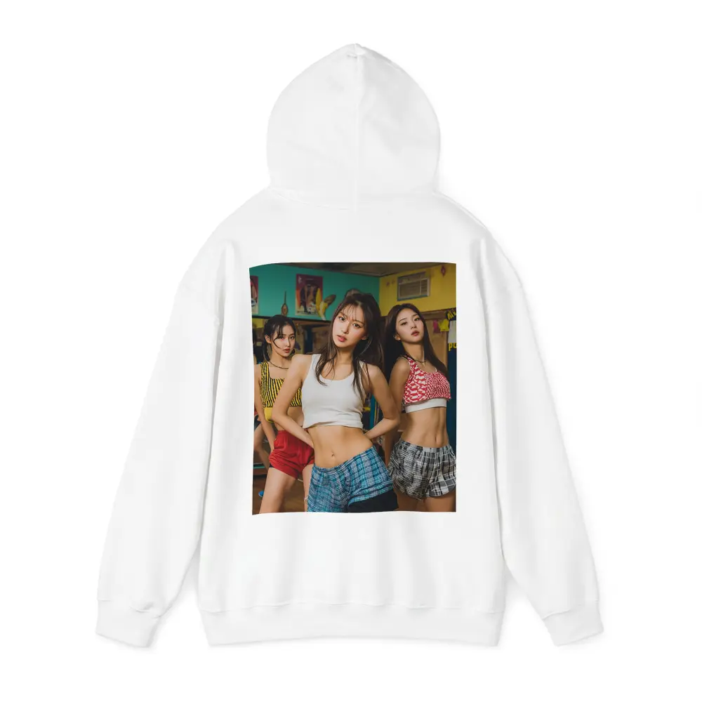 K-Pop Girls Dancing in Colorful Studio – Hoodies