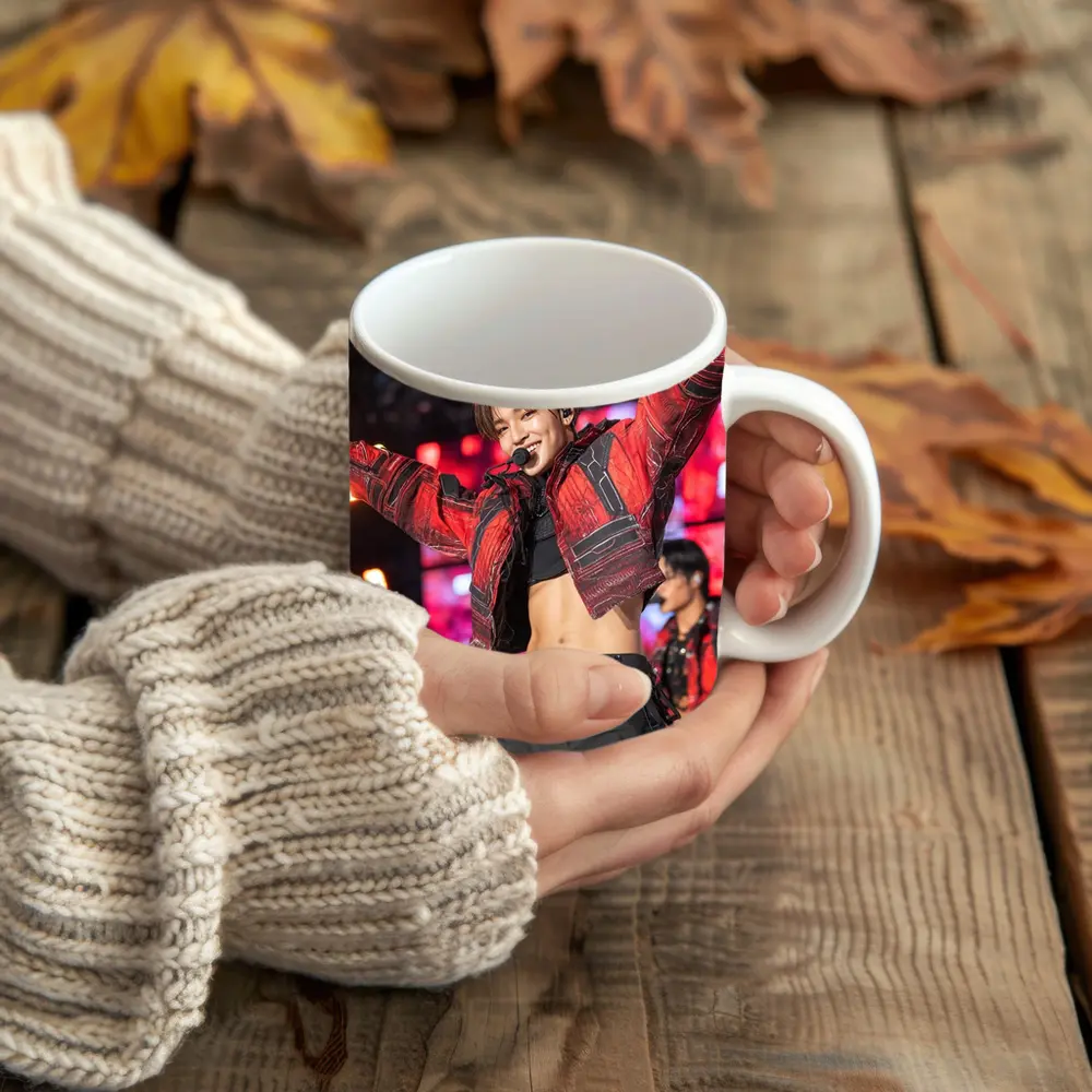 K-Pop Performer Red Jacket Concert Stage – Mugs